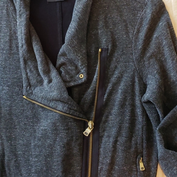 ARMANI EXCHANGE gray knit jacket PS - Picture 4 of 8